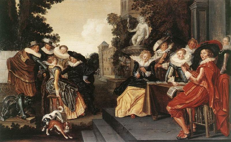 HALS, Dirck Merry Party in a Tavern fdg oil painting picture